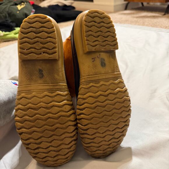 LaCrosse Tan/Navy Lined, Suede, Rubber, Snow/Rain Boots- 9 - Picture 11 of 11